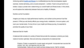 الأكل من أجل التميز: دور استشارات التغذية المتخصصة