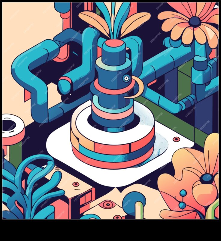 الأزهار المستقبلية: أنماط نباتية مع لمسة من الخيال العلمي