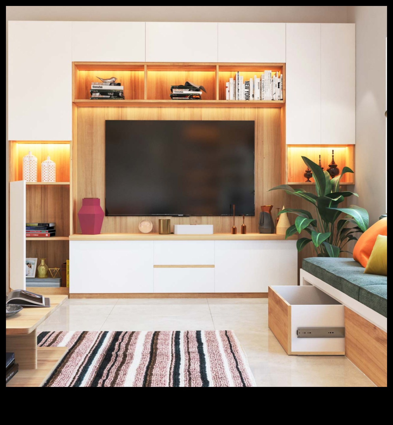 حلول توفير المساحة أجهزة تلفزيون صغيرة الحجم وأنيقة لكل غرفة 5 حلول توفير المساحة: أجهزة تلفزيون صغيرة الحجم وأنيقة لكل غرفة