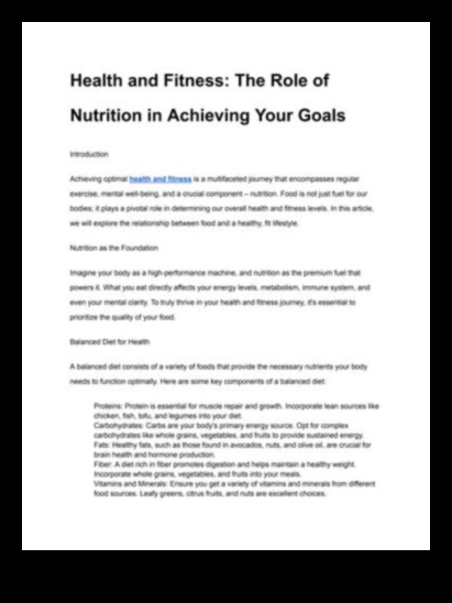 الأكل من أجل التميز: دور استشارات التغذية المتخصصة